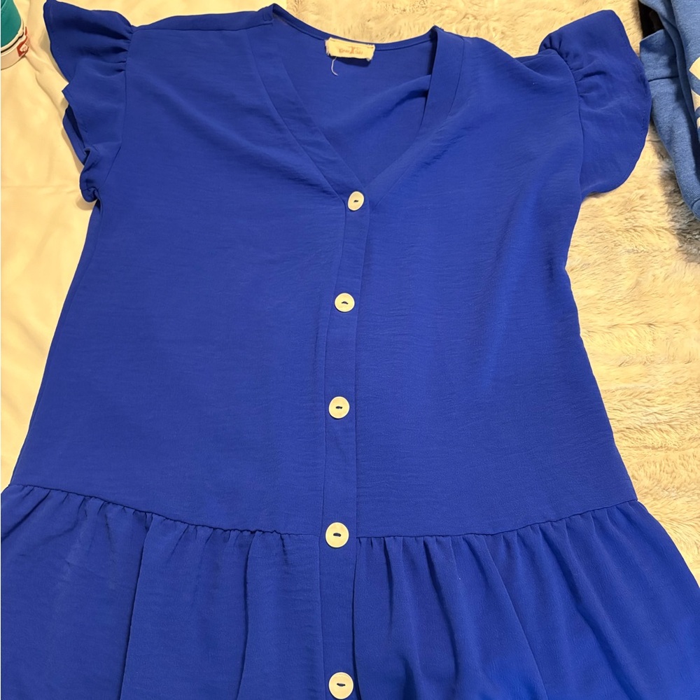 Royal blue women’s blouse